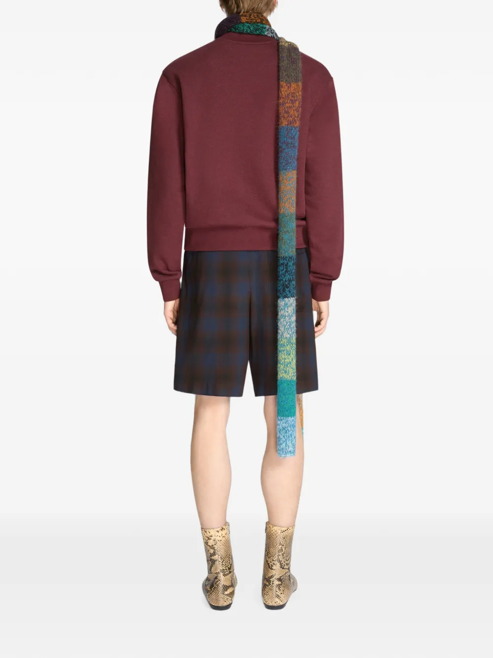 DRIES VAN NOTEN Viscose shorts Blauw