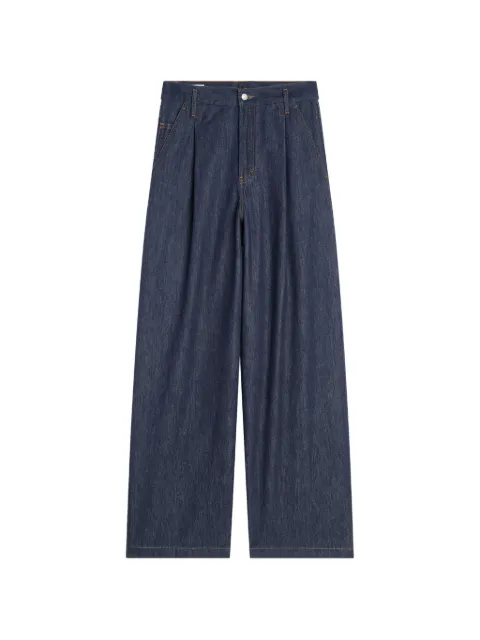 DRIES VAN NOTEN jean à taille haute et pinces