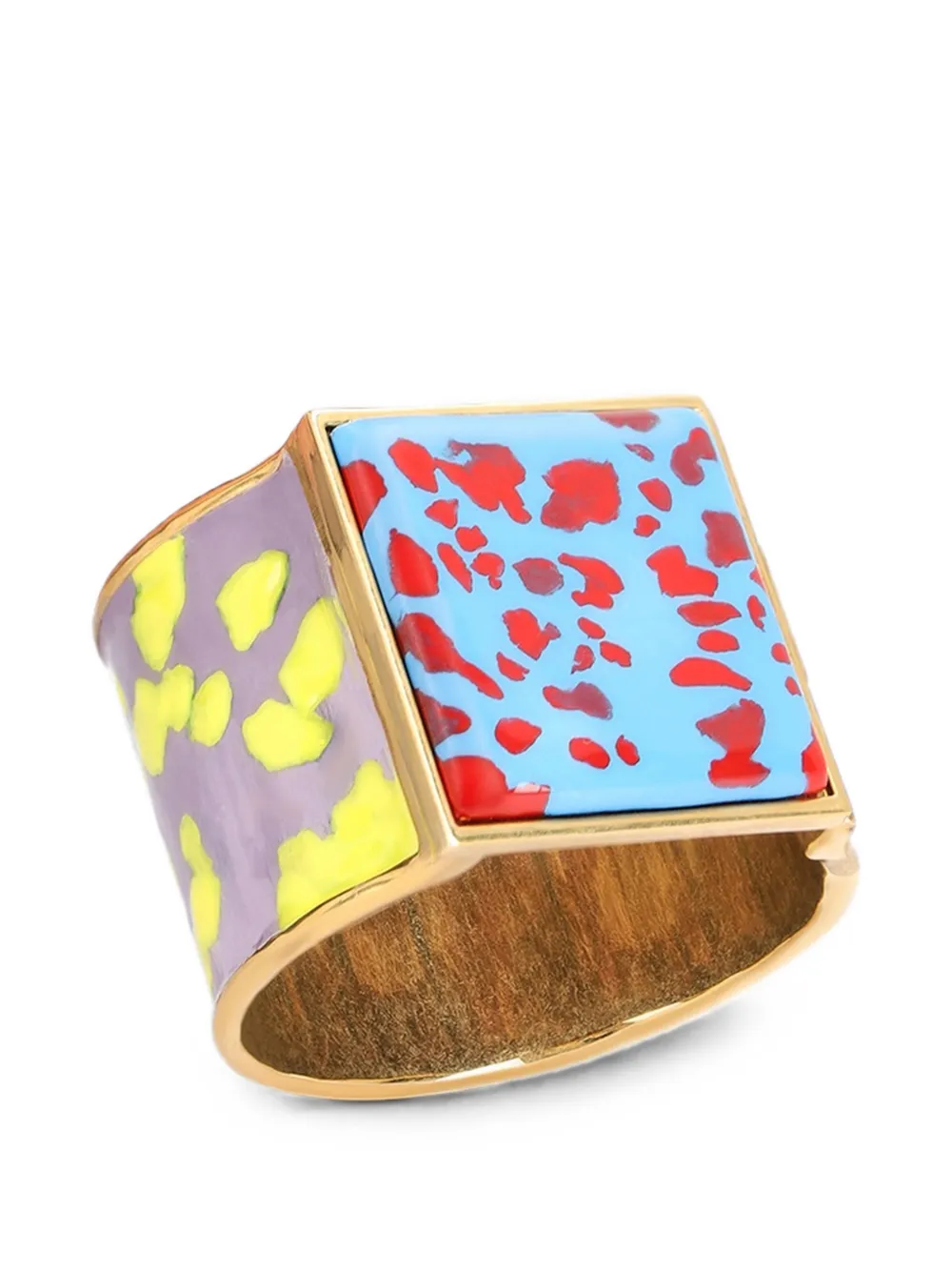 DRIES VAN NOTEN Handgemachtes lackiertes Armband - Gold