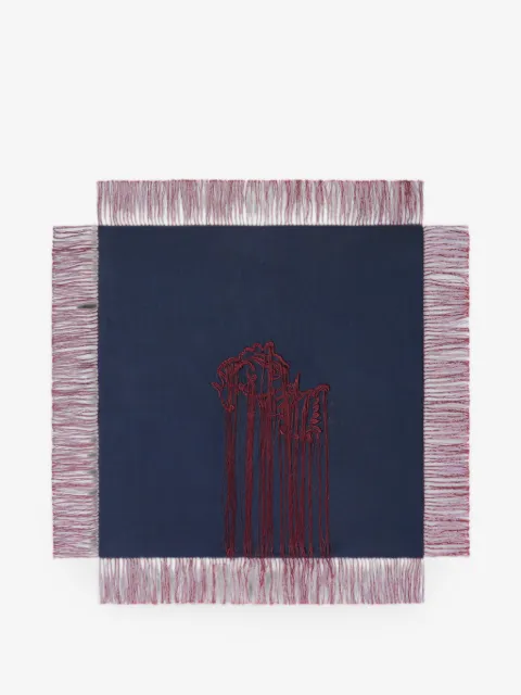 DRIES VAN NOTEN embroidered silk scarf