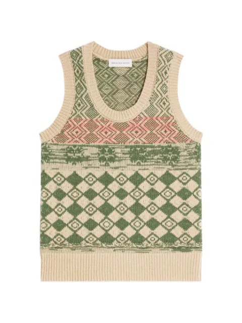 DRIES VAN NOTEN jacquard wool sweater