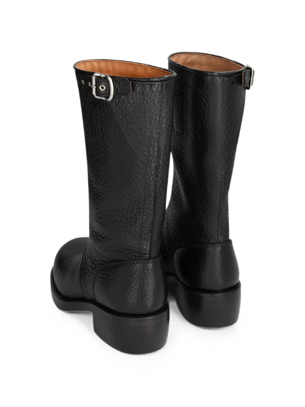 DRIES VAN NOTEN leather biker boots Zwart