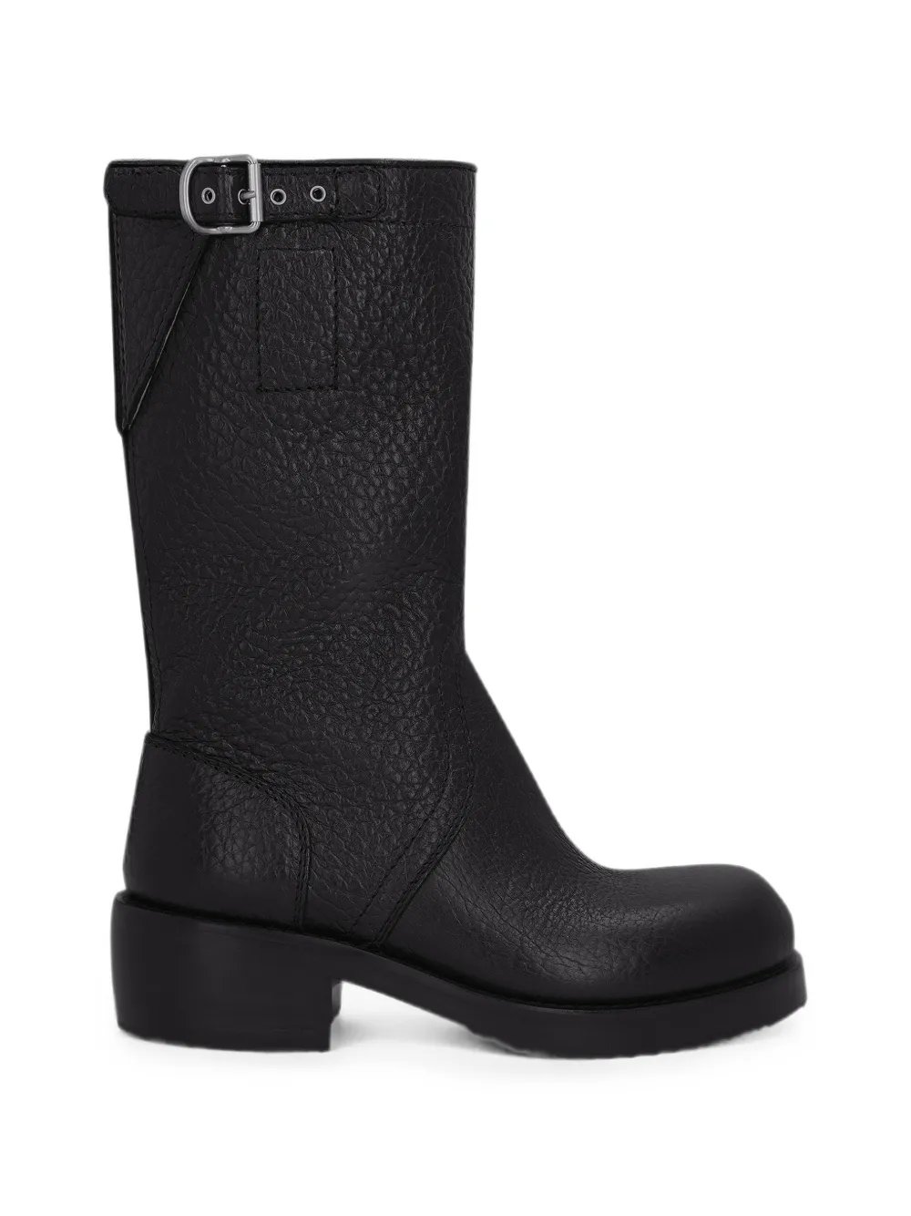 DRIES VAN NOTEN leather biker boots Zwart