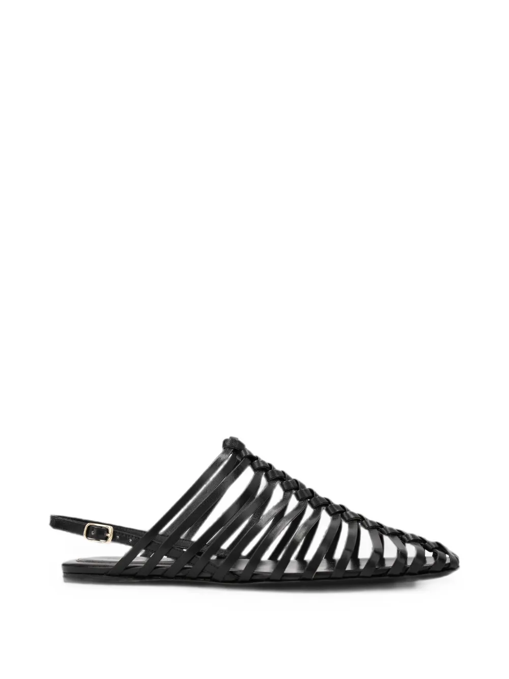 DRIES VAN NOTEN braided leather sandals - Black