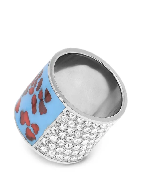 DRIES VAN NOTEN Handmade Painted Ring | Silver | FARFETCH