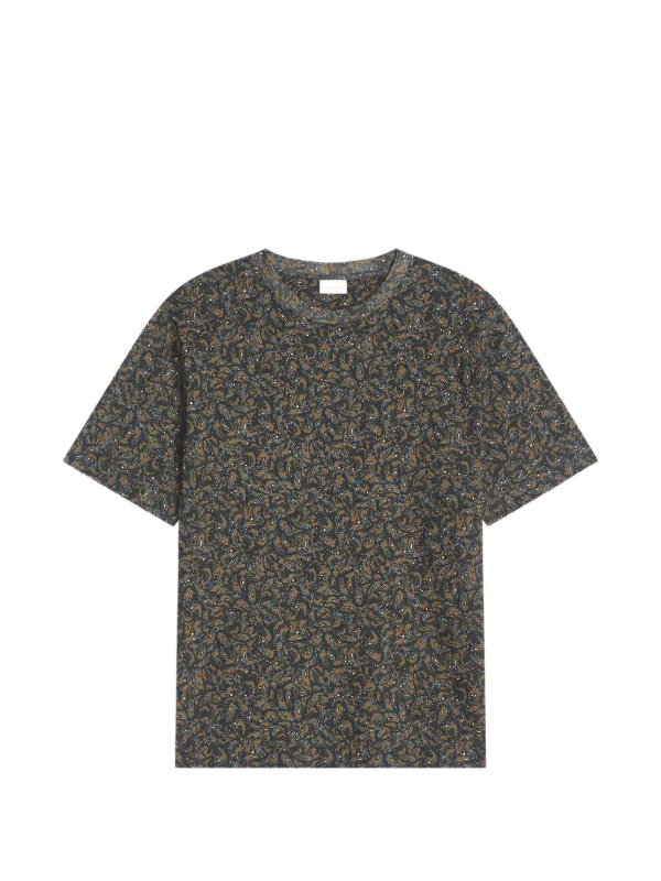 Dries Van Noten Regular Fit Cotton T-shirt in Brown
