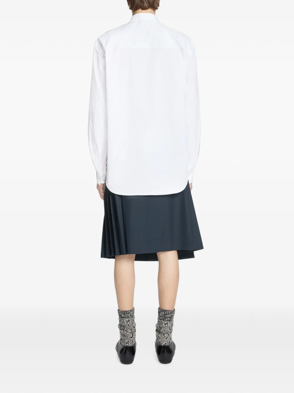 DRIES VAN NOTEN Overhemd met borduurwerk Wit