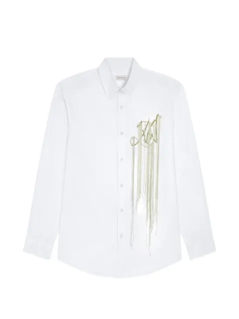 DRIES VAN NOTEN embroidered cotton shirt