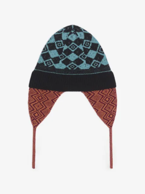 DRIES VAN NOTEN jacquard wool hat