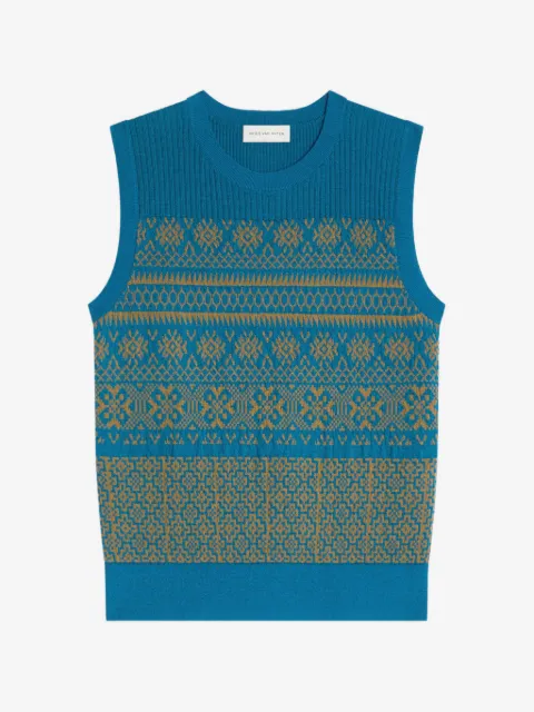 DRIES VAN NOTEN jacquard wool sweater