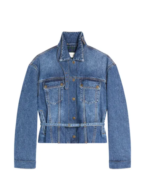 DRIES VAN NOTEN chamarra de mezclilla con cuello alto