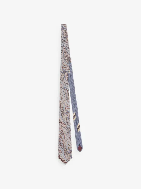 DRIES VAN NOTEN printed silk tie