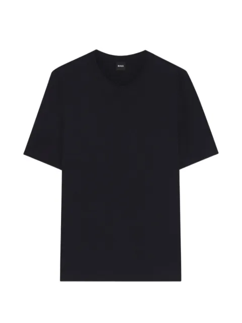 BOSS short-sleeved sweater with knitted structure