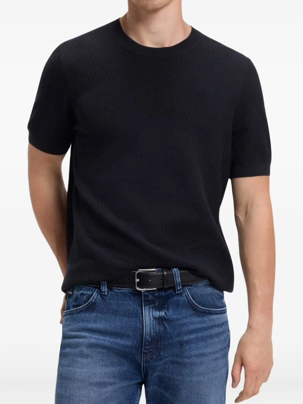 BOSS T-shirt met korte mouwen Blauw