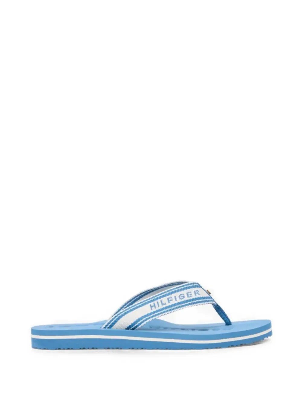 Tommy Hilfiger logo-webbing flip-flops - Blau