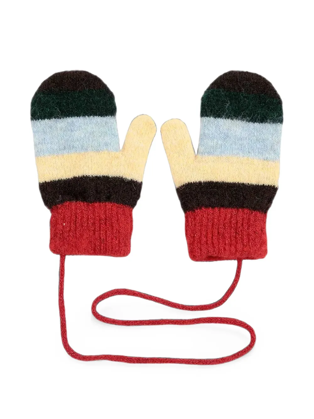 Bobo Choses Gestreepte wanten Rood