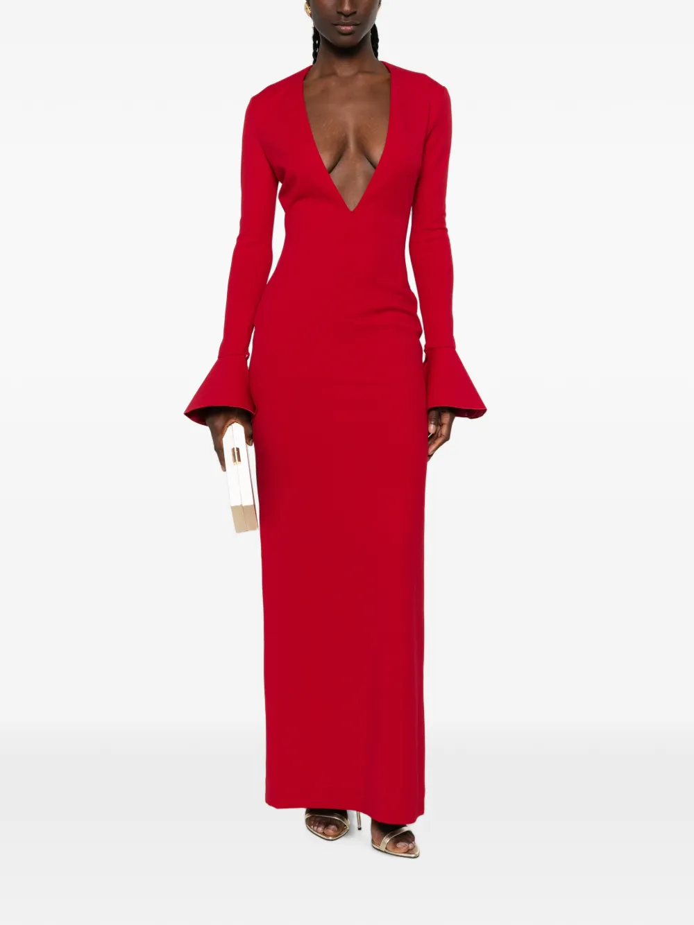 Solace London The Hutton maxi-dress Rood