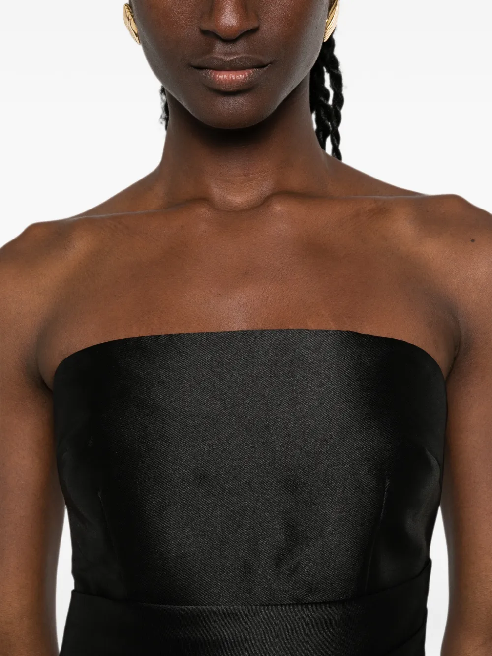 Solace London Ingrid maxi-dress Zwart