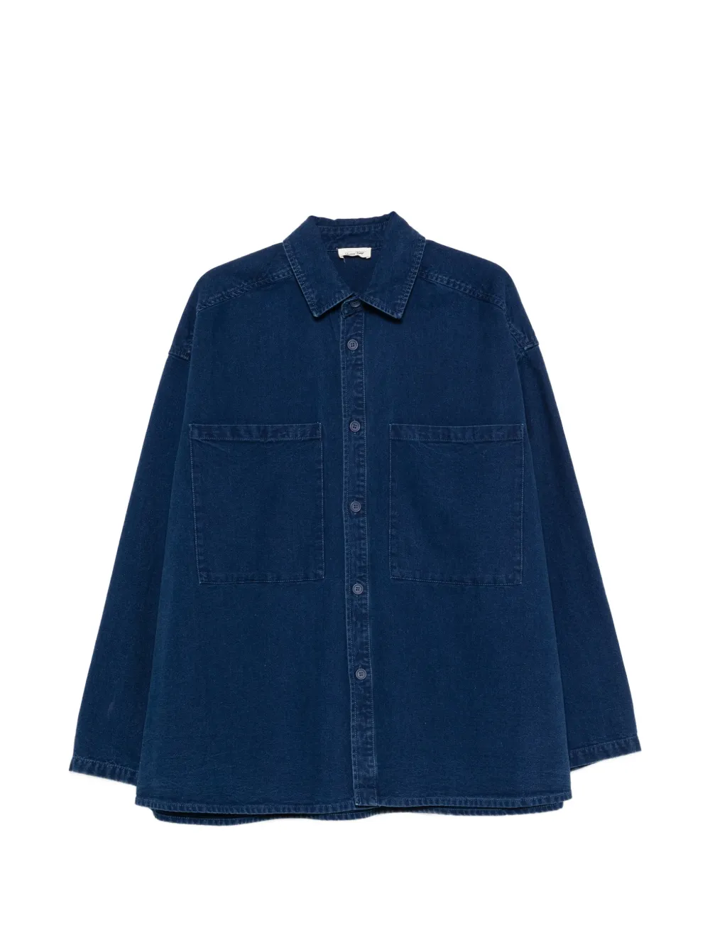 American Vintage Hemdjacke mit aufgesetzter Tasche - Blau