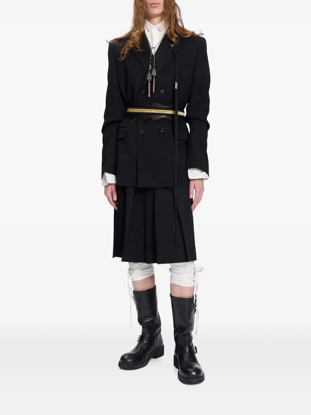 Ann Demeulemeester Cropped broek Wit