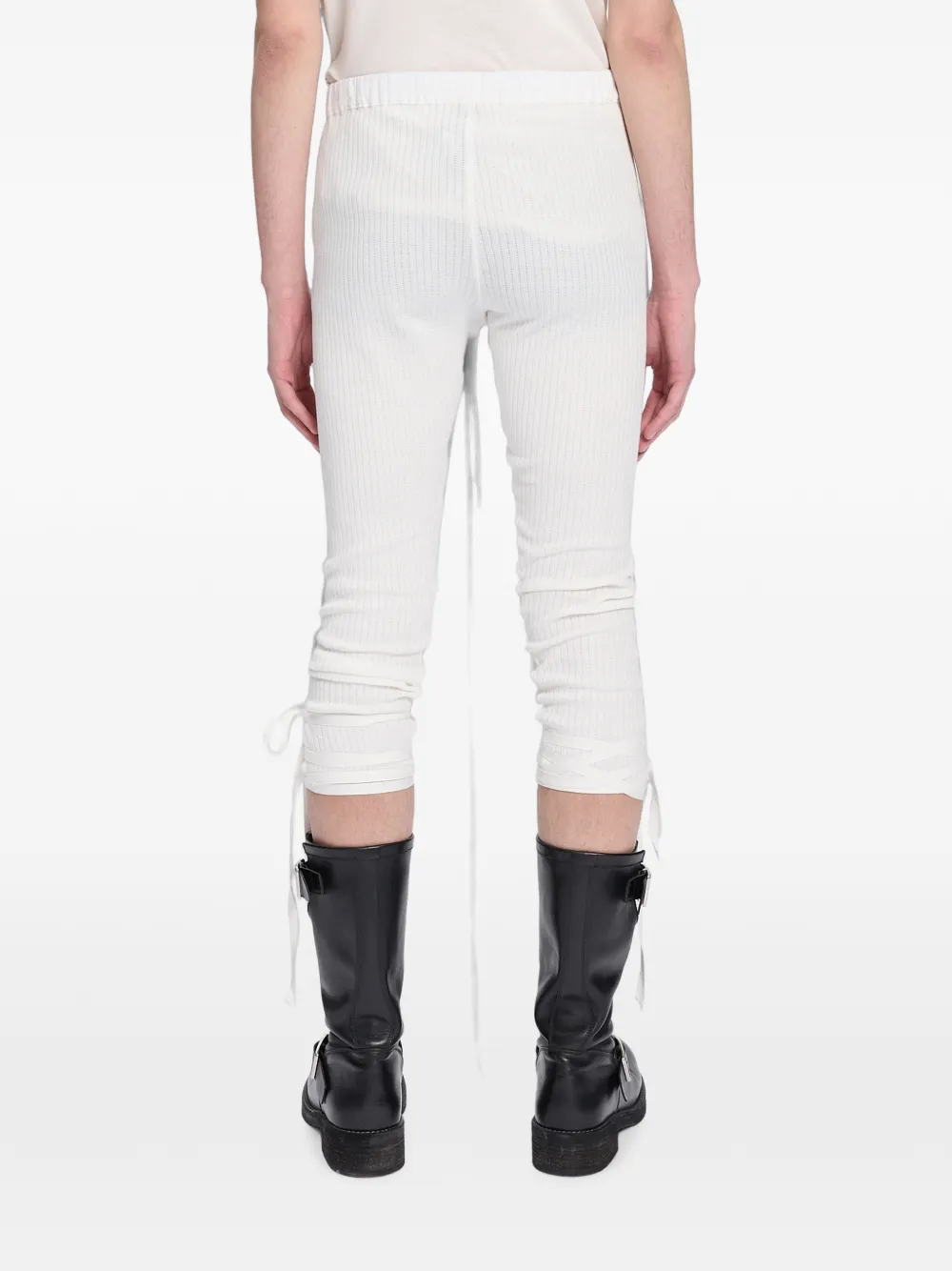 Ann Demeulemeester Cropped broek Wit
