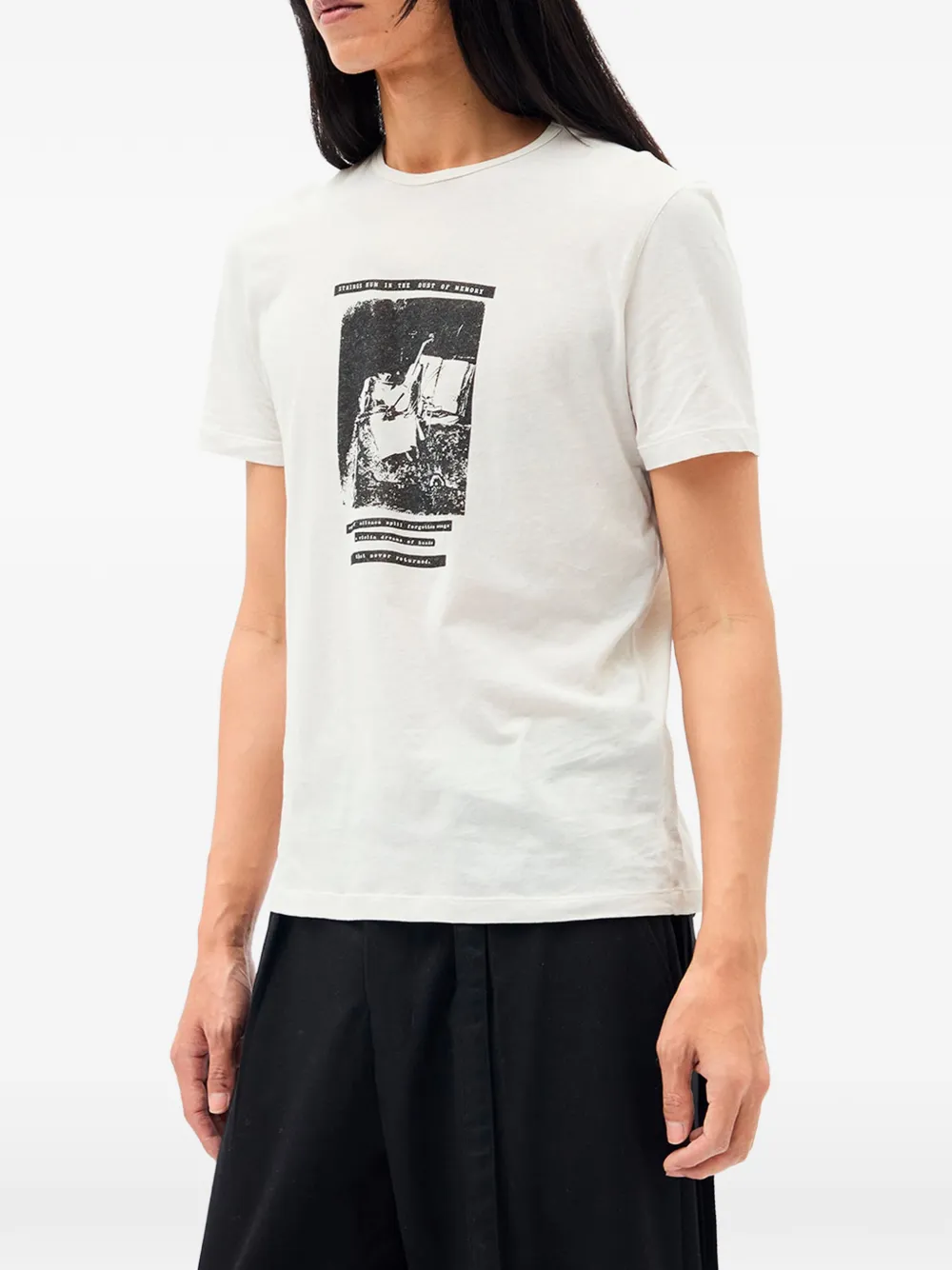Ann Demeulemeester Baptist T-shirt met grafische print Wit