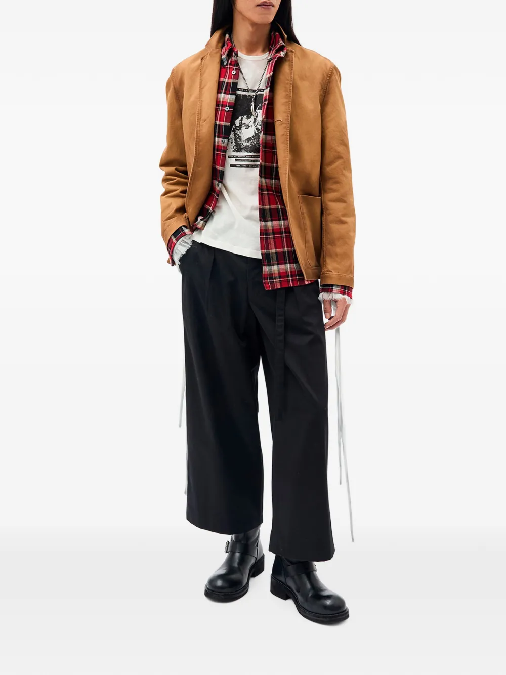 Ann Demeulemeester Baptist T-shirt met grafische print Wit