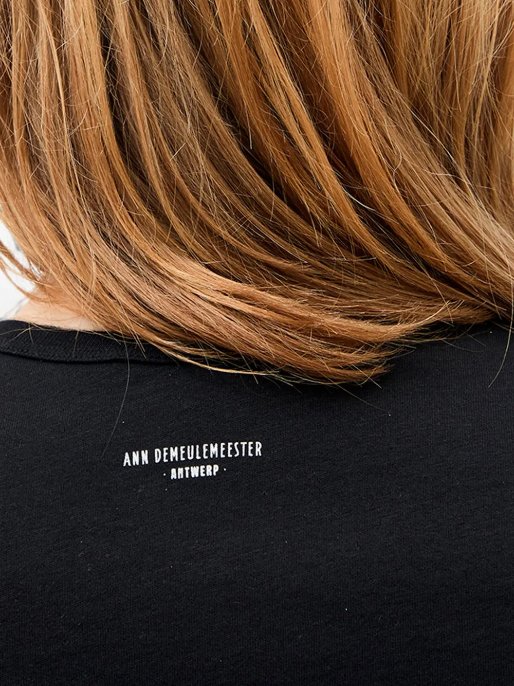 Ann Demeulemeester Baptist T-shirt met tekst Zwart