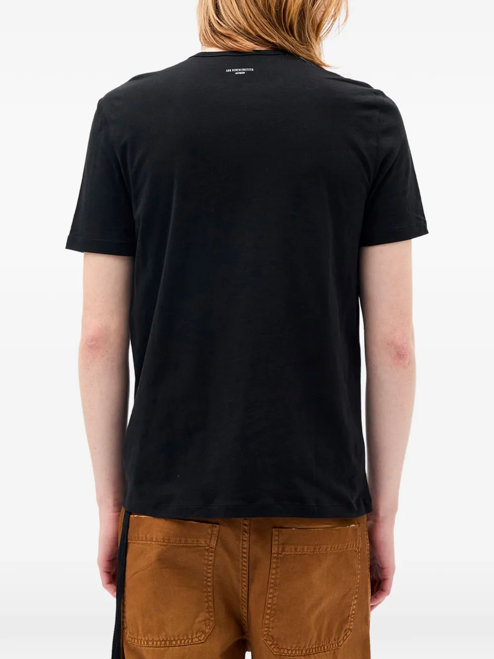 Ann Demeulemeester Baptist T-shirt met tekst Zwart