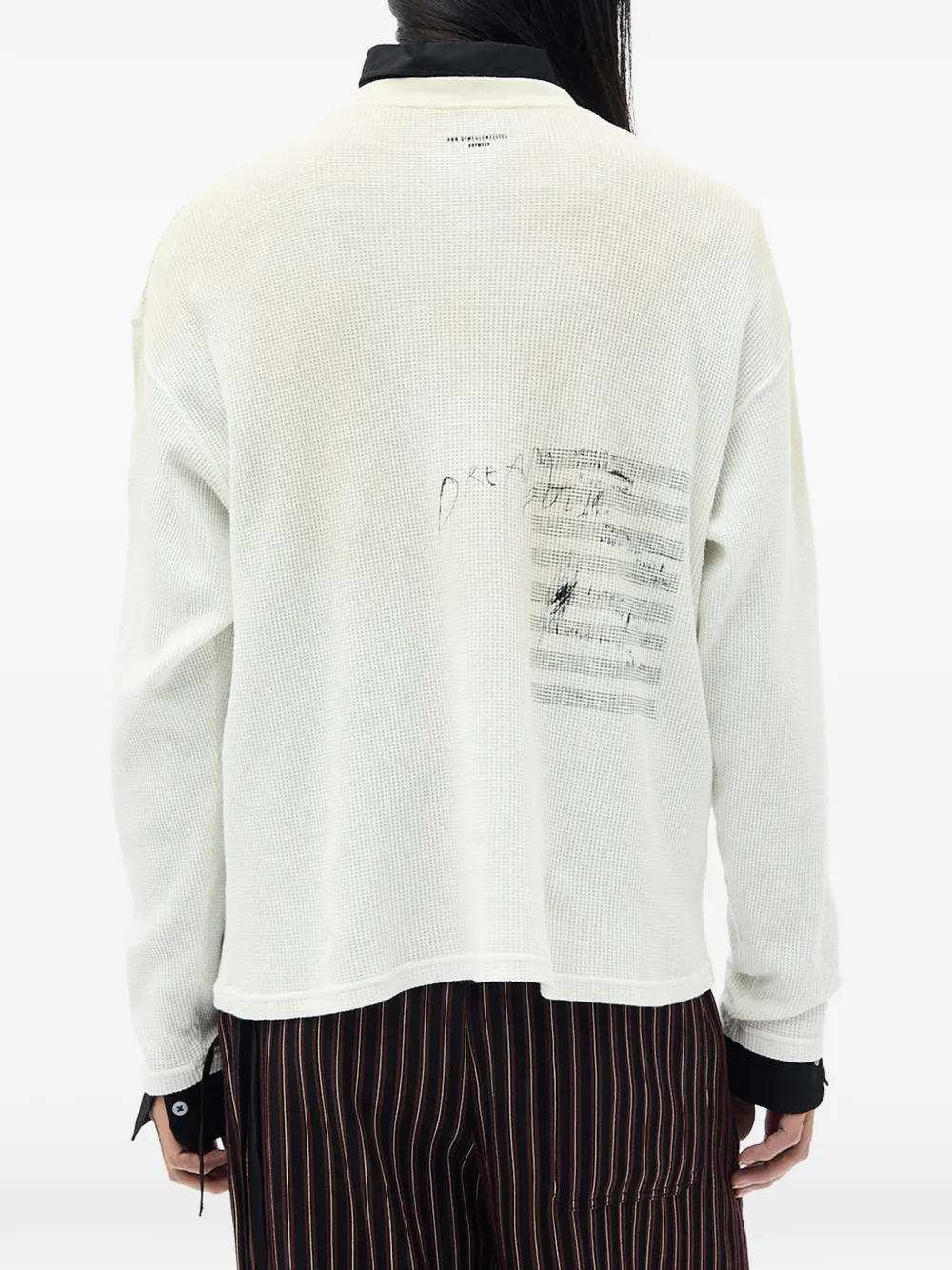 Ann Demeulemeester Emil T-shirt met lange mouwen Wit