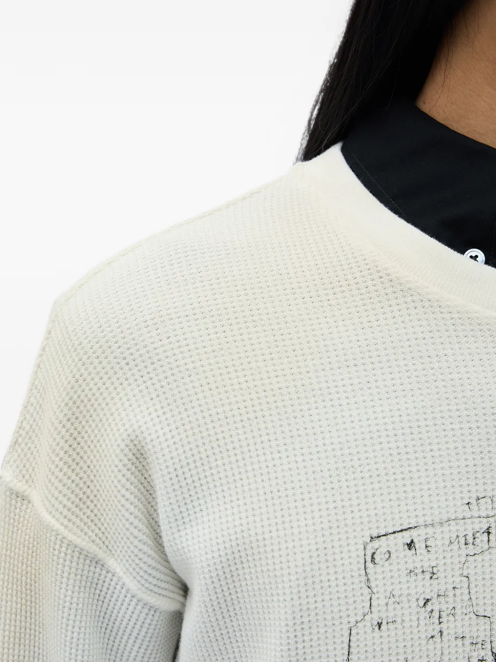 Ann Demeulemeester Emil T-shirt met lange mouwen Wit