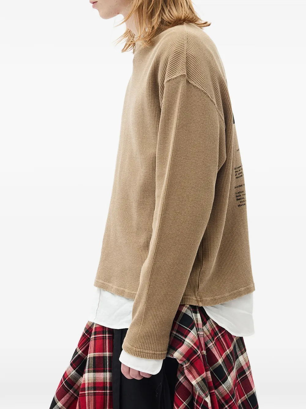 Ann Demeulemeester Emil T-shirt met lange mouwen Beige