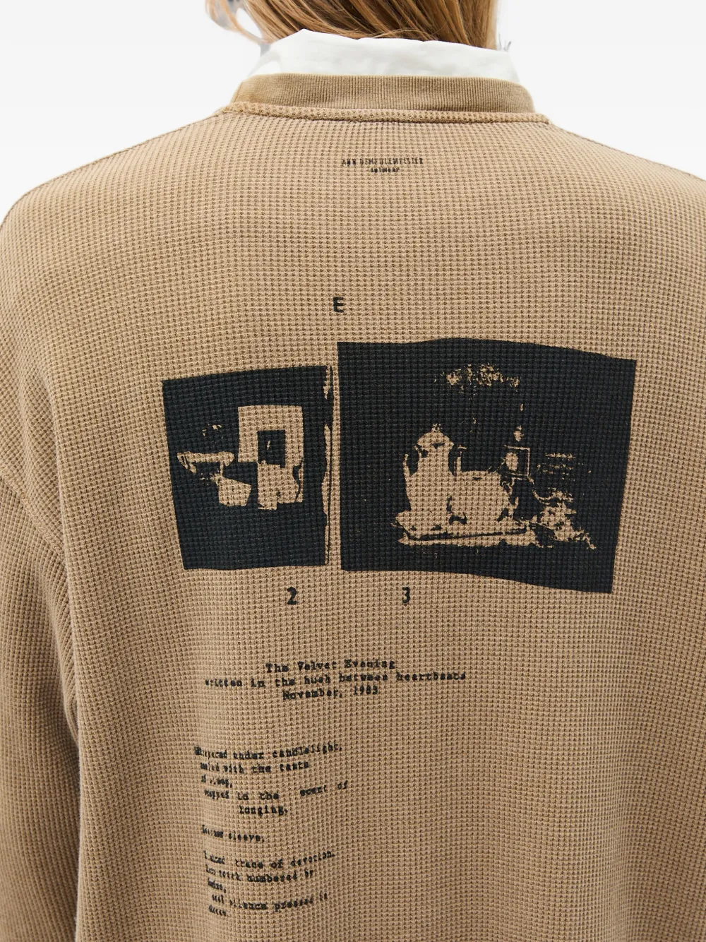 Ann Demeulemeester Emil T-shirt met lange mouwen Beige