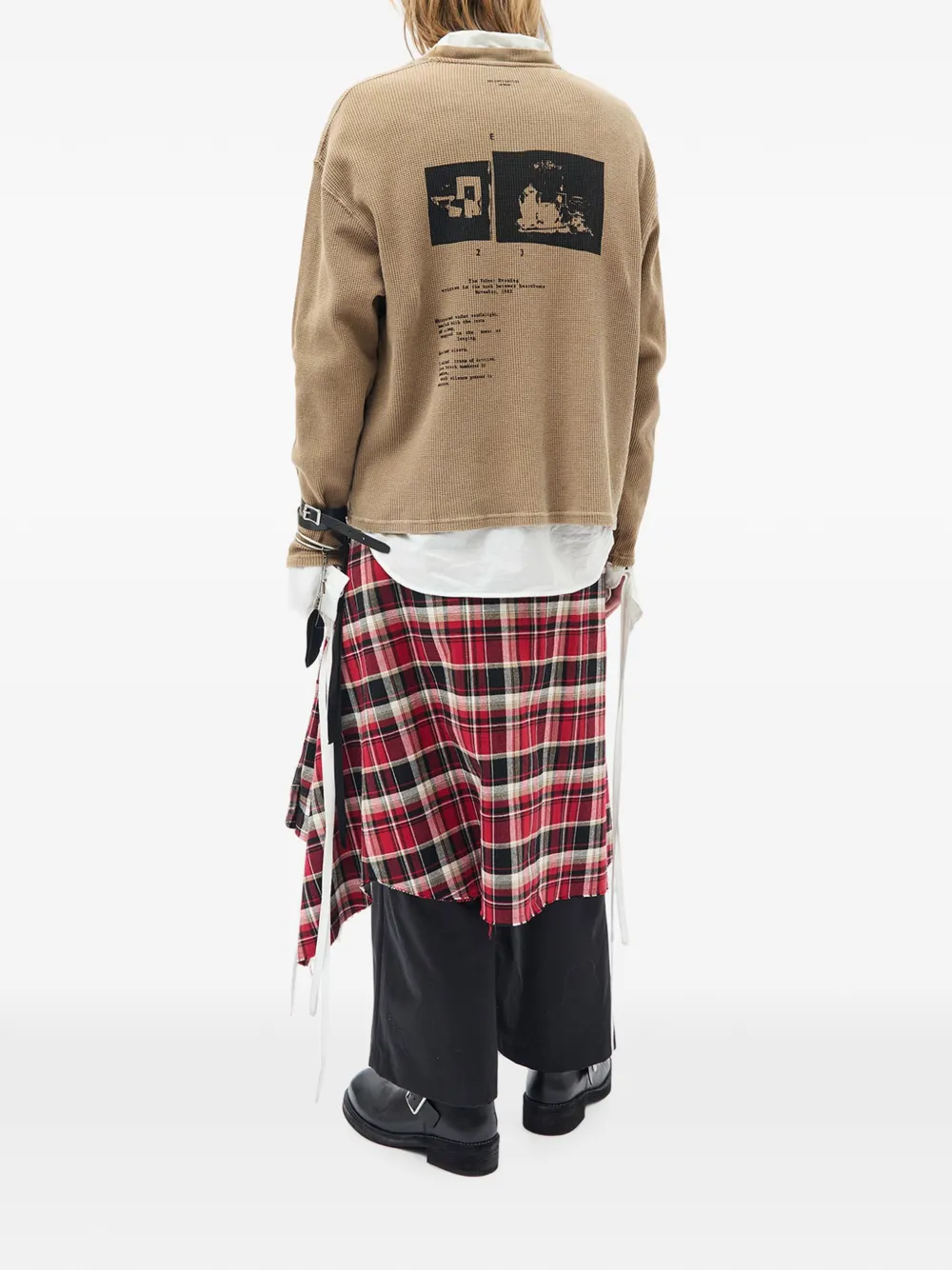 Ann Demeulemeester Emil T-shirt met lange mouwen Beige