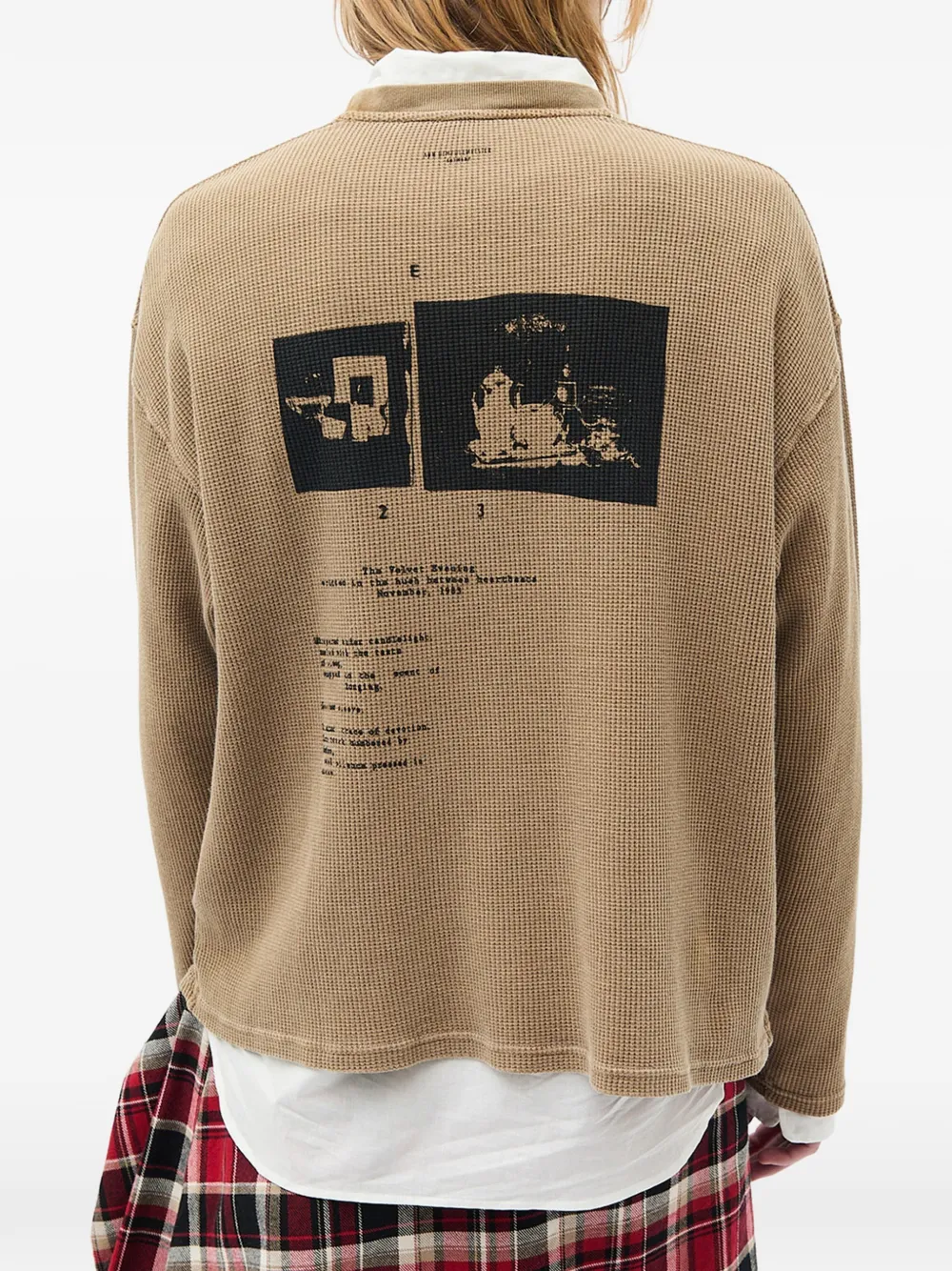Ann Demeulemeester Emil T-shirt met lange mouwen Beige