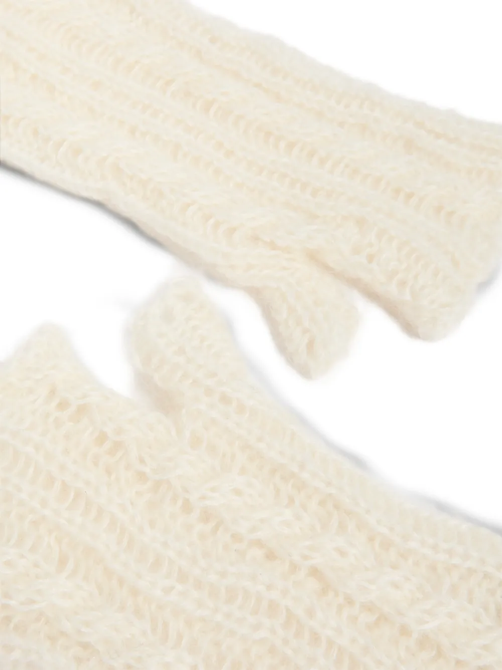 Ann Demeulemeester Vingerloze handschoenen Beige