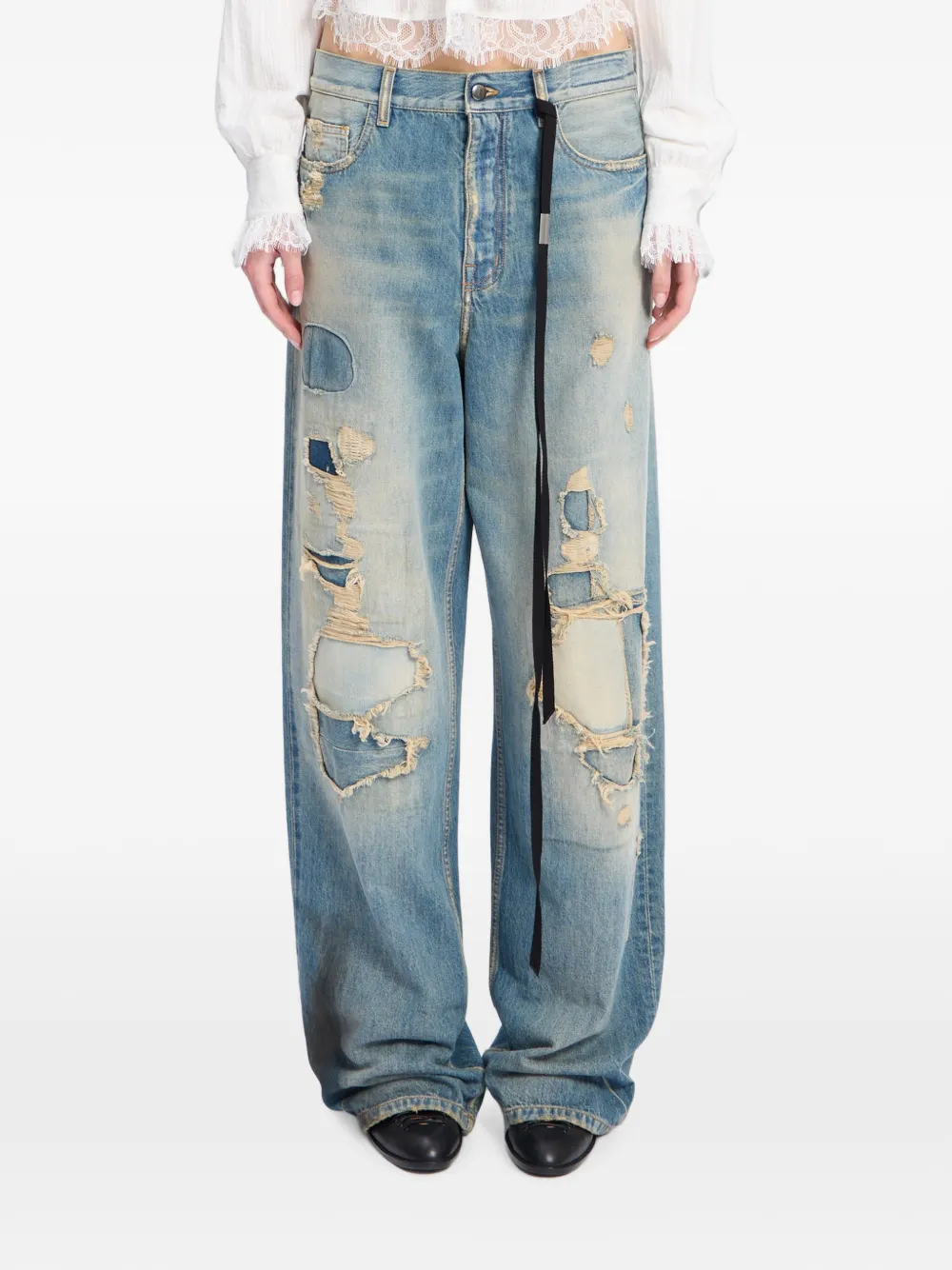 Ann Demeulemeester Jeans dritti Jakoba - Blu