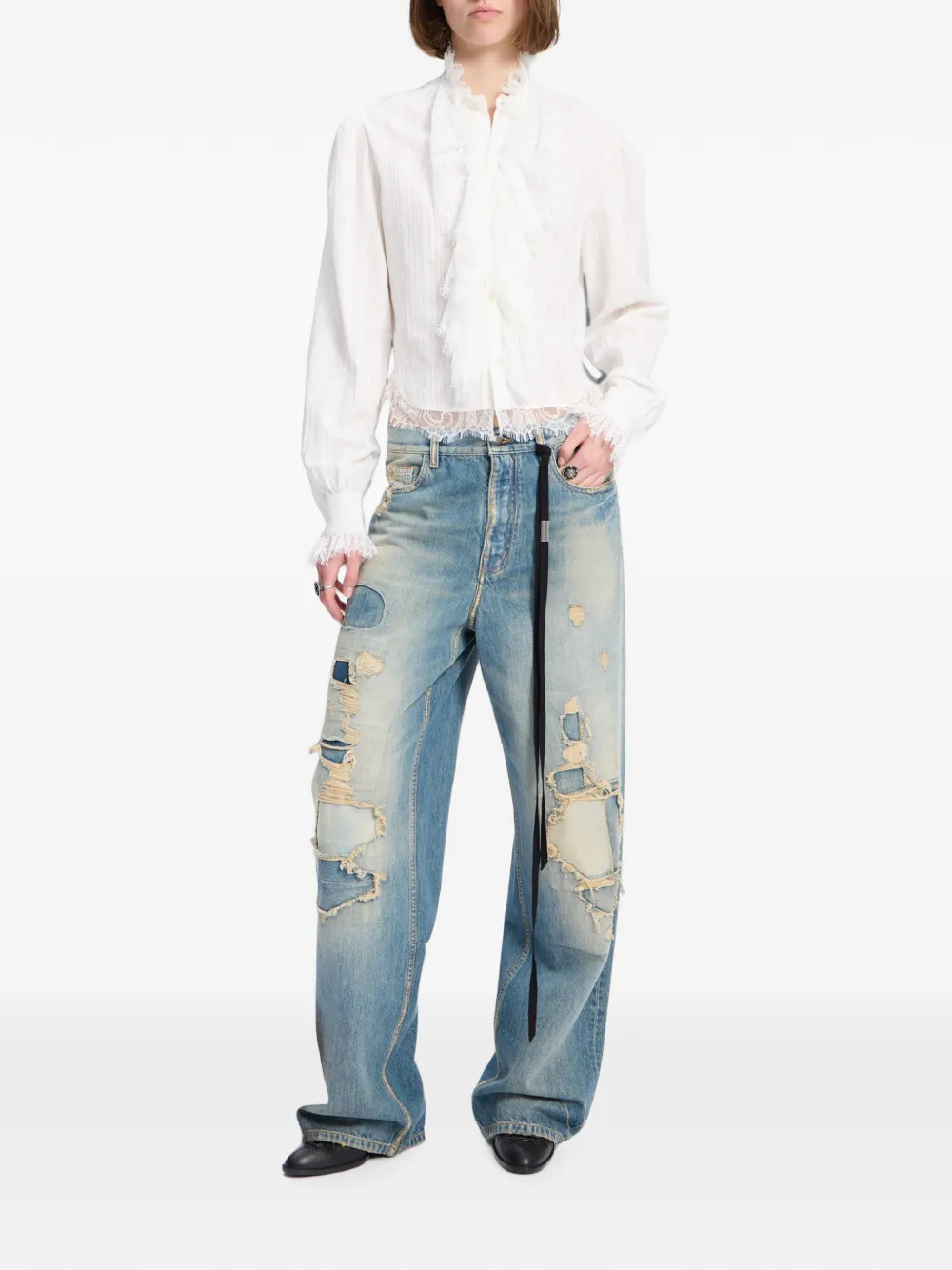 Ann Demeulemeester Jakoba straight jeans Blauw