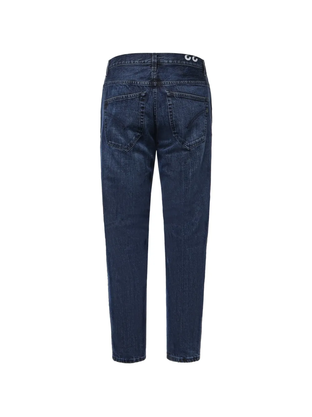 DONDUP Brighton jeans met logo-plakkaat Blauw