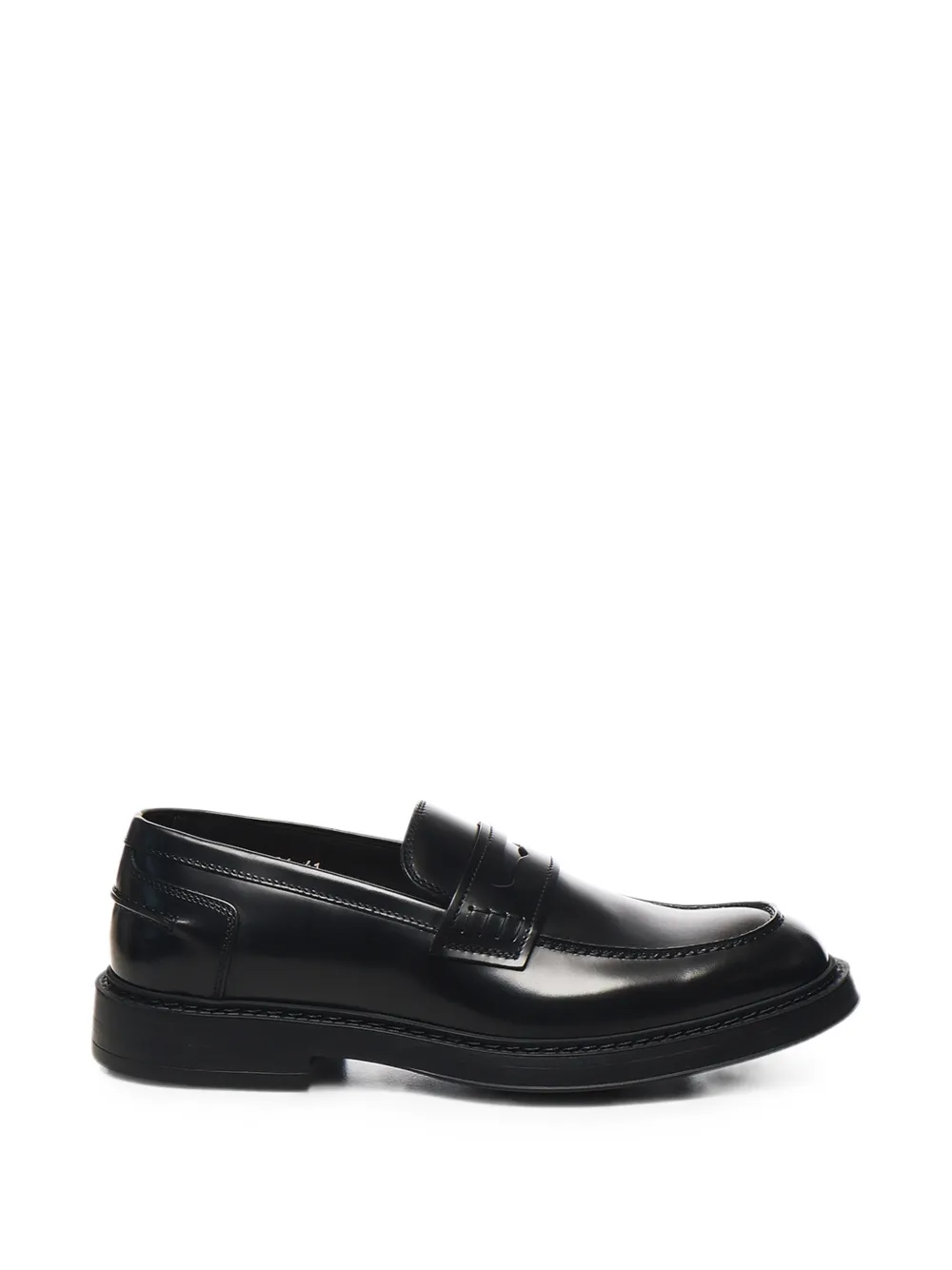 Doucal's Leather Loafers In Black