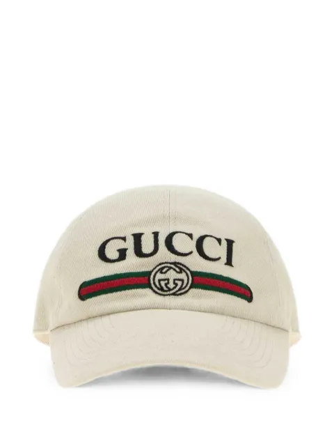 Gucci Web-detail logo-embroidered baseball cap