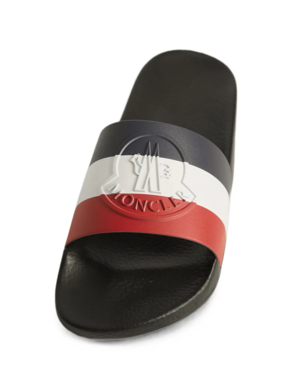 Moncler Basile striped slides Blauw