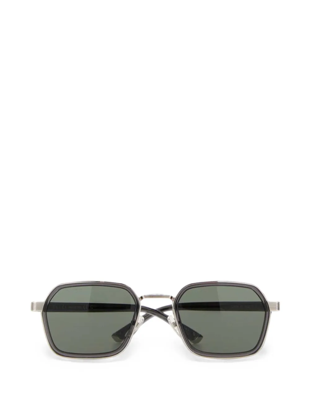 Gucci geometric-frame sunglasses - Silber