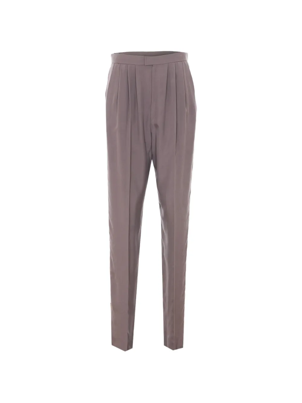 Saint Laurent pleated silk trousers - Grey