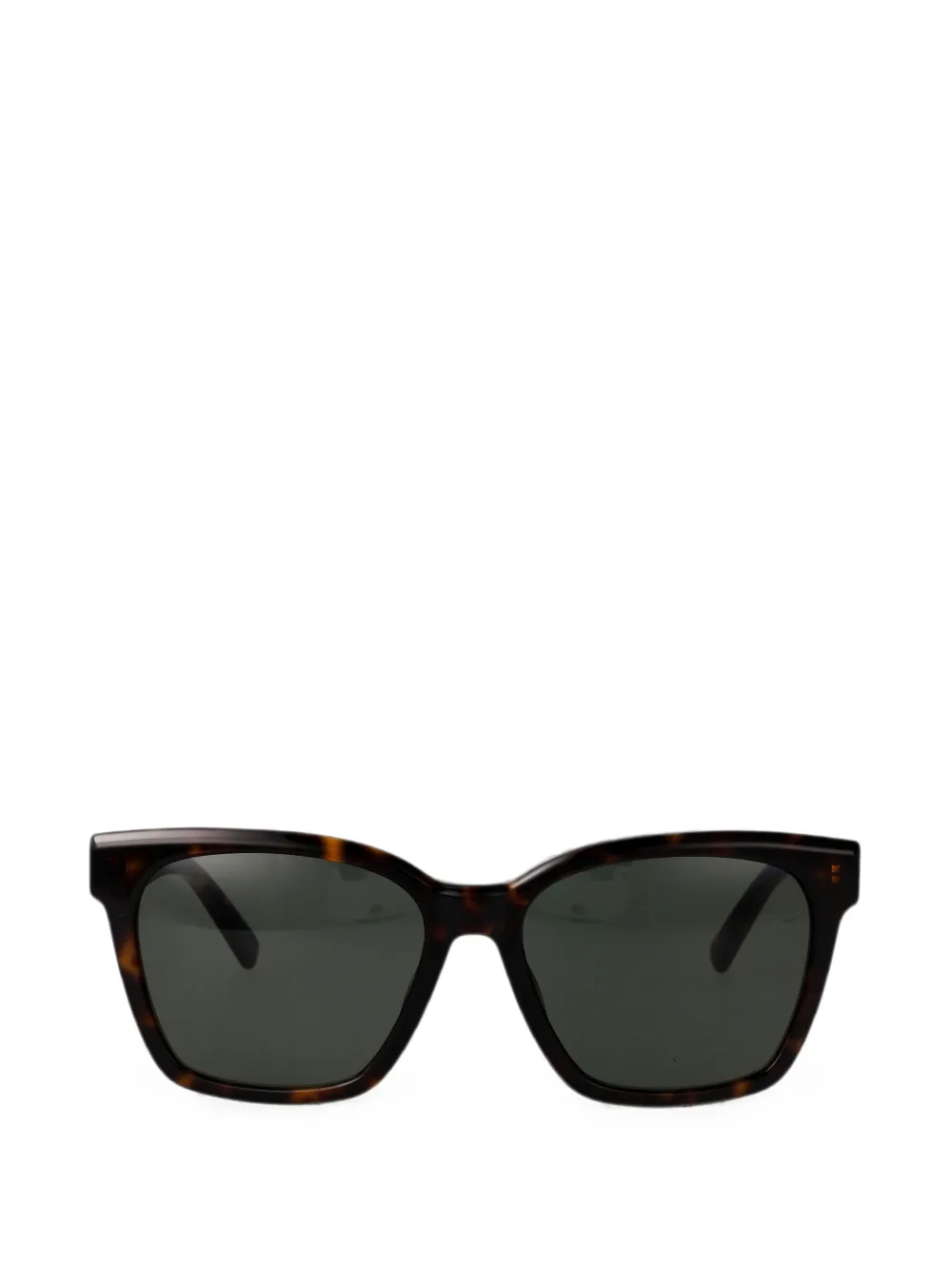 Saint Laurent tortoiseshell-effect square-frame sunglasses - Braun