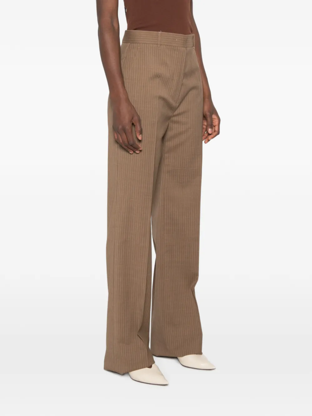 Max Mara Straight broek Bruin