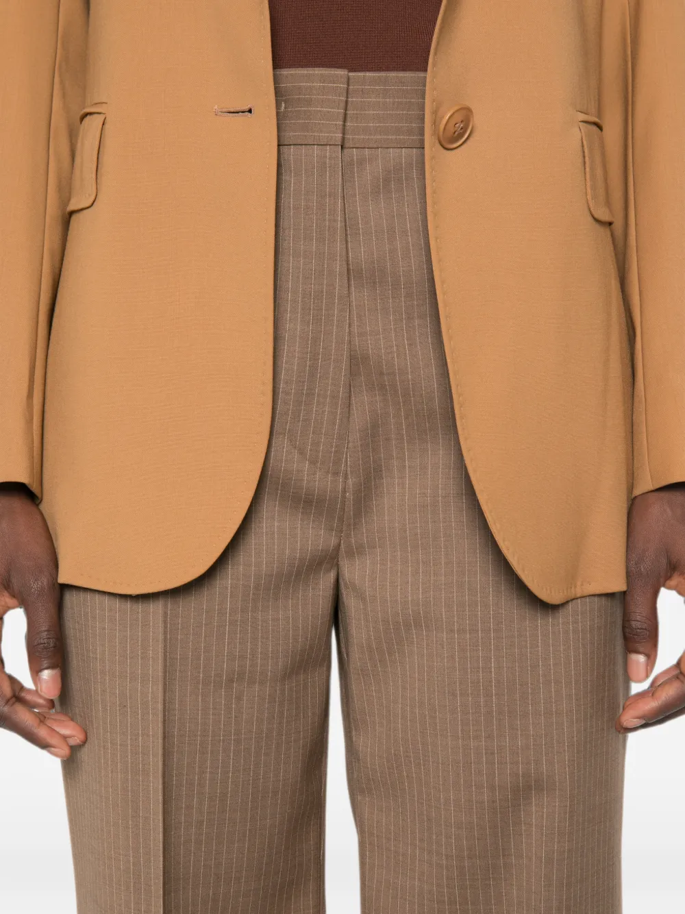 Max Mara Straight broek Bruin