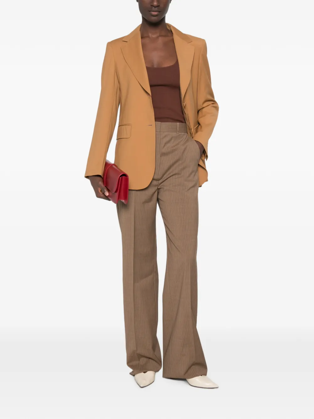 Max Mara Straight broek Bruin