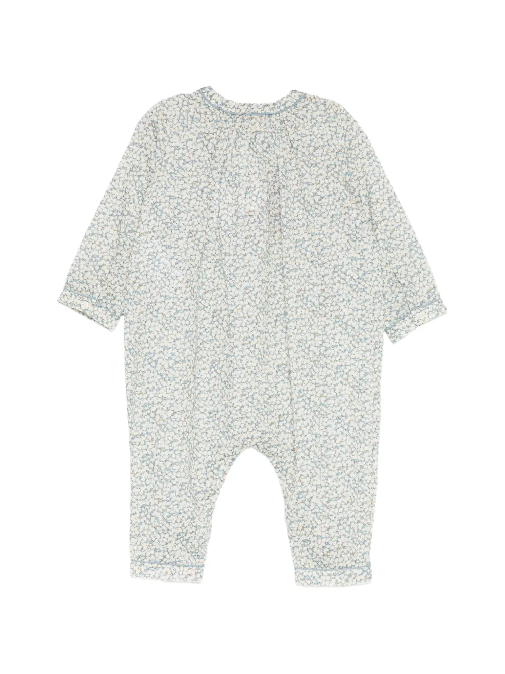 Bonpoint floral-print rompers Blauw
