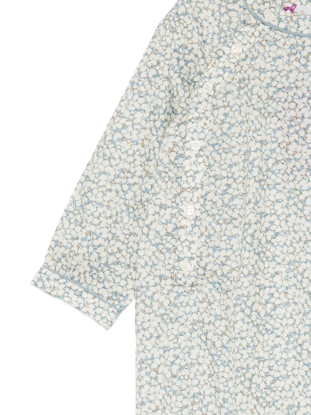 Bonpoint floral-print rompers Blauw